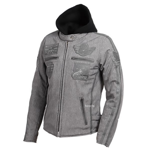 FR22WJ-9 デグナー DEGNER レディースソフトシェルジャケット フード付き グレー Sサイズ