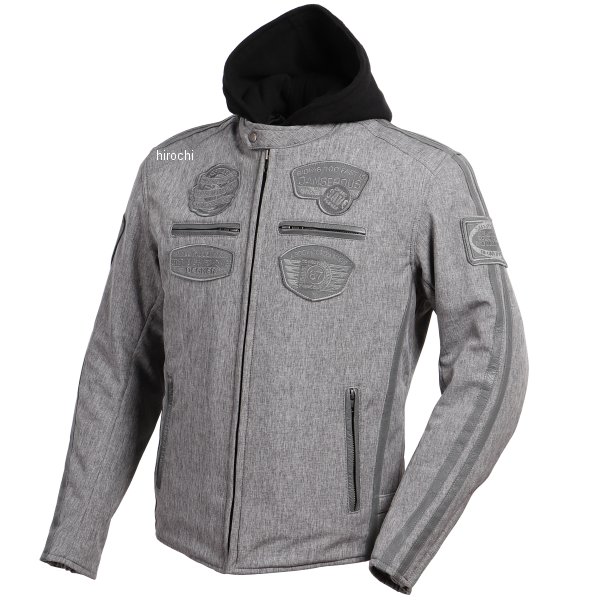 22WJ-10 デグナー DEGNER ソフトシェルフード付ジャケット グレー Lサイズ