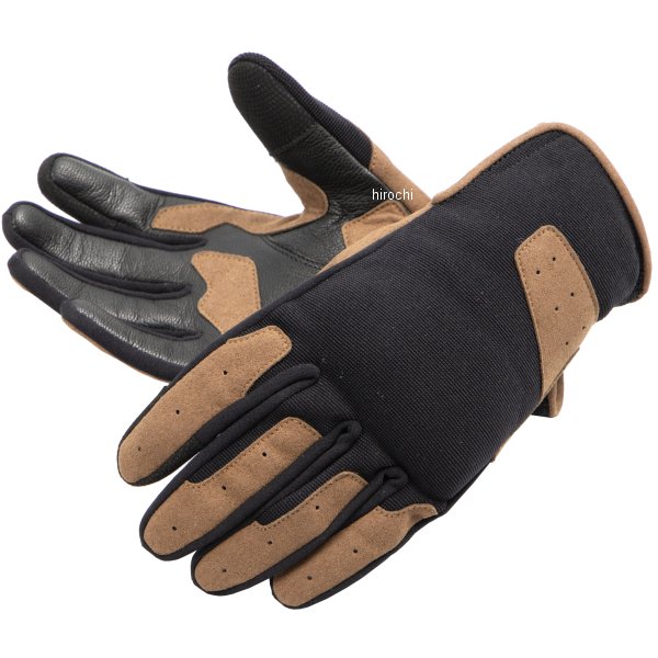 TG-86 デグナー DEGNER テキスタイルグローブ 黒/ブラウン Mサイズ