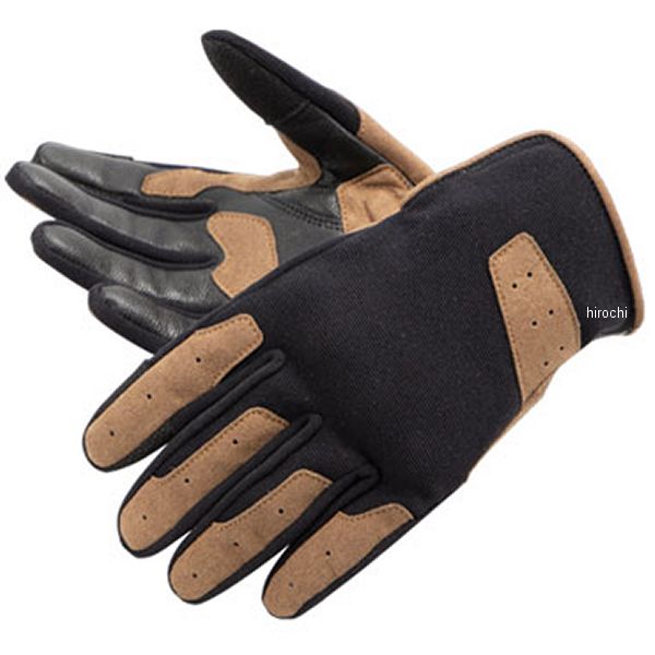 FRTG-87 デグナー DEGNER レディース テキスタイルグローブ 黒/ブラウン Mサイズ
