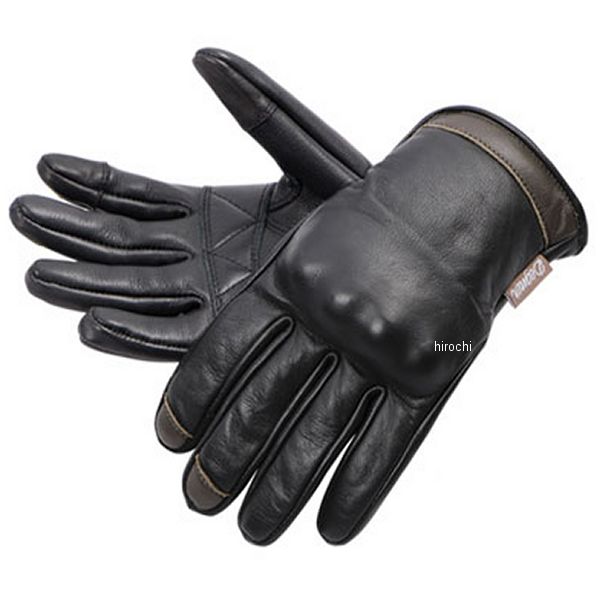 FRTG-88 デグナー DEGNER レディース レザーグローブ 黒/ブラウン Lサイズ