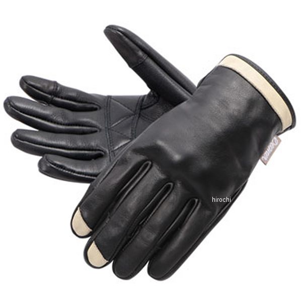 FRTG-88 デグナー DEGNER レディース レザーグローブ 黒/アイボリー Mサイズ