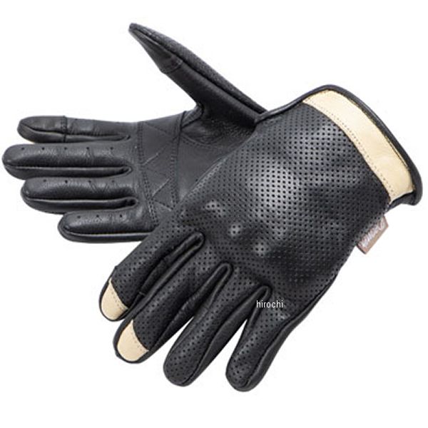 FRTG-89M デグナー DEGNER レディース レザーメッシュグローブ 黒/アイボリー Sサイズ