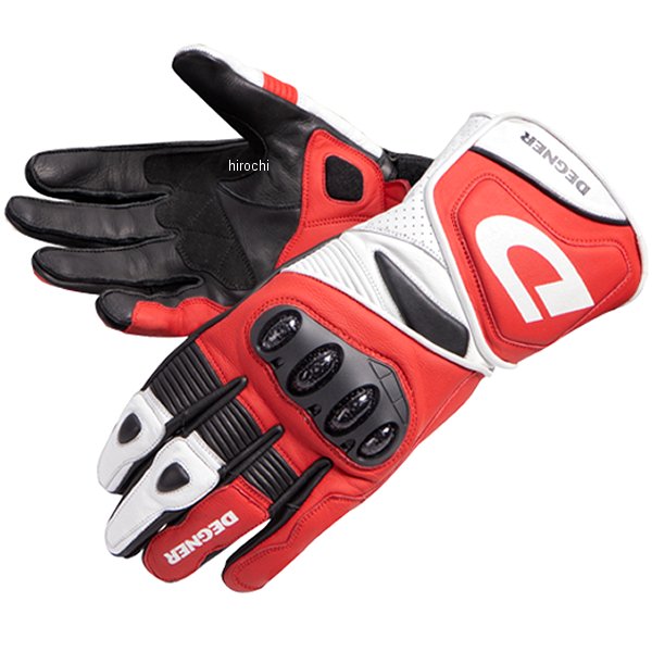 RG-11 デグナー DEGNER レーシンググローブ 白/赤 XSサイズ