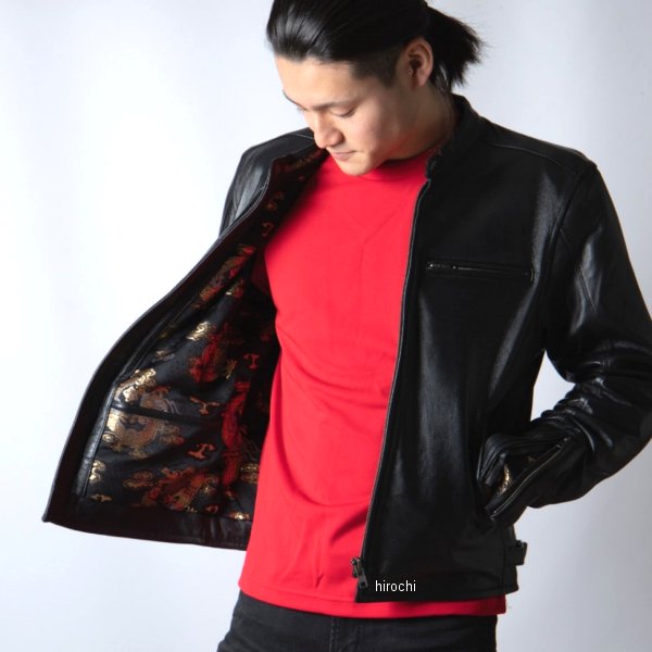 4524486103254 デグナー DEGNER 21SJ-14K レザージャケット 雲龍 ブラック XLサイズ