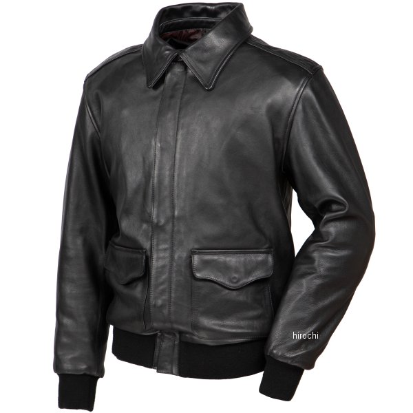 23WJ-7 デグナー DEGNER レザーA-2ジャケット 黒 XLサイズ