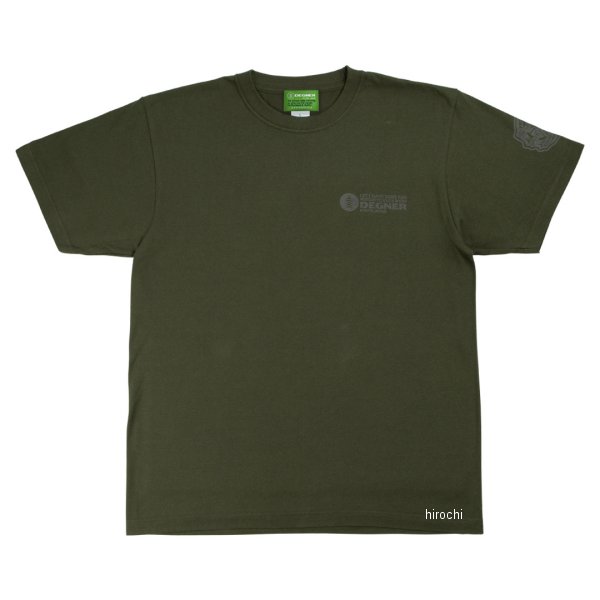 24TS-1 デグナー DEGNER 春夏モデル コットンTシャツ カーキ Lサイズ