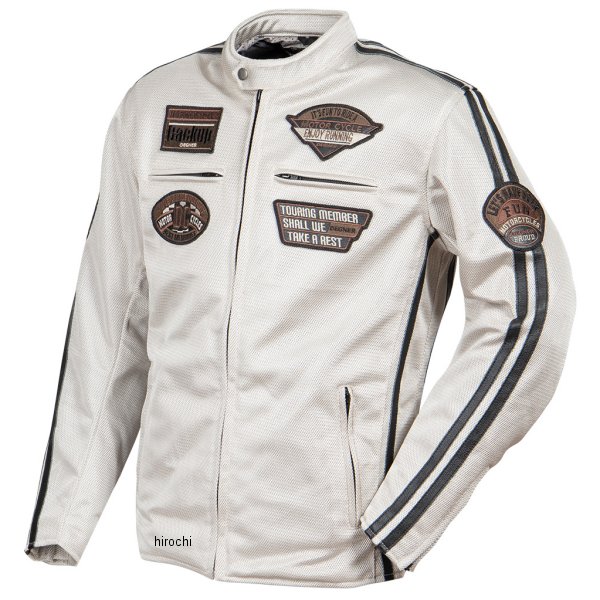 24SJ-1 デグナー DEGNER 春夏モデル テキスタイルフルメッシュジャケット ベージュ 2XLサイズ