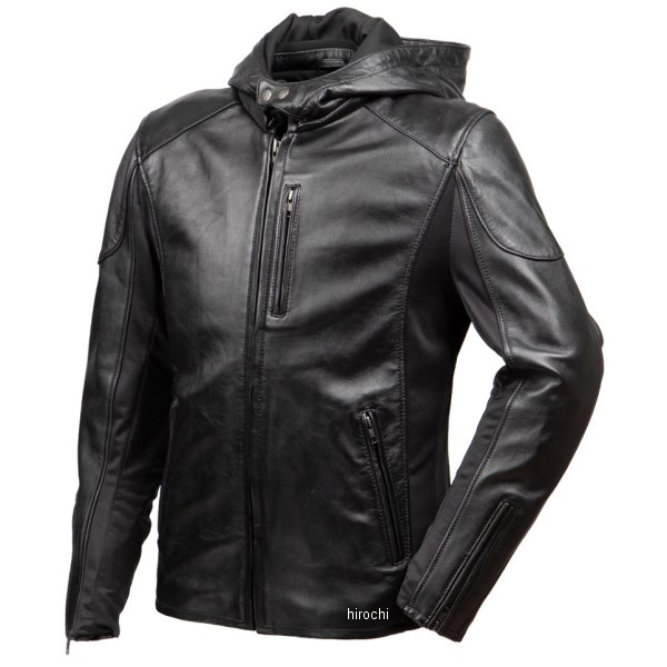 24SJ-3 デグナー DEGNER 春夏モデル フード付きレザージャケット 黒 Mサイズ