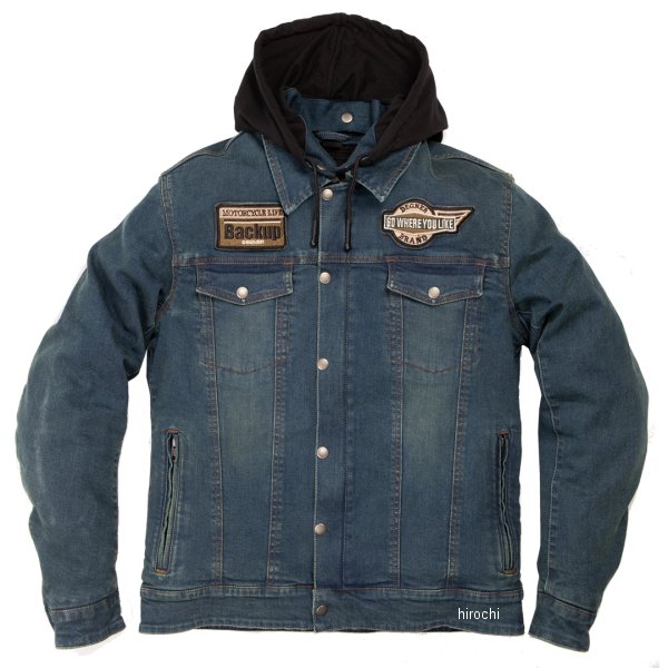 24SJ-4 デグナー DEGNER 春夏モデル フード付きデニムジャケット ヴィンテージネイビー XLサイズ