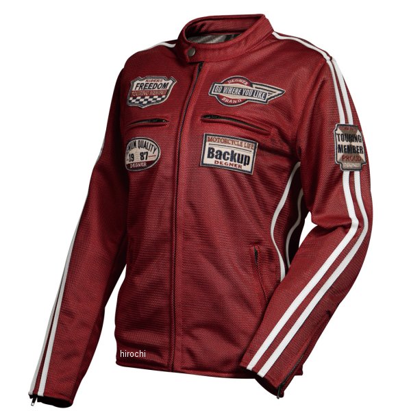 FR24SJ-6 デグナー DEGNER 春夏モデル テキスタイルメッシュジャケット レディース 赤 Sサイズ