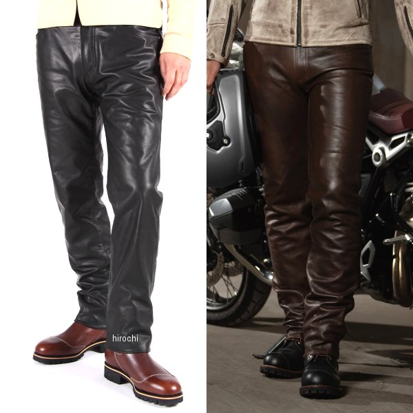 4524486106651 デグナー DEGNER DP-18A スリムフィット レザーパンツ ブラウン 2XLサイズ