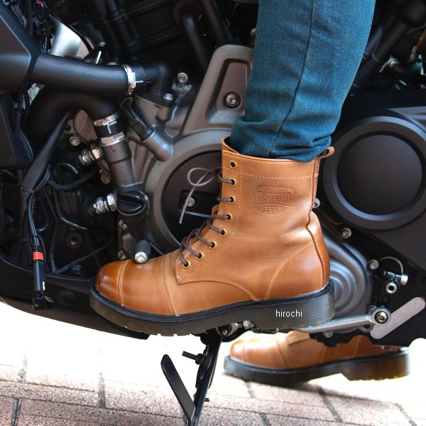 HS-B8A デグナー DEGNER レディースシフトガード付レザーZIPブーツ ライトブラウン 23.5cm