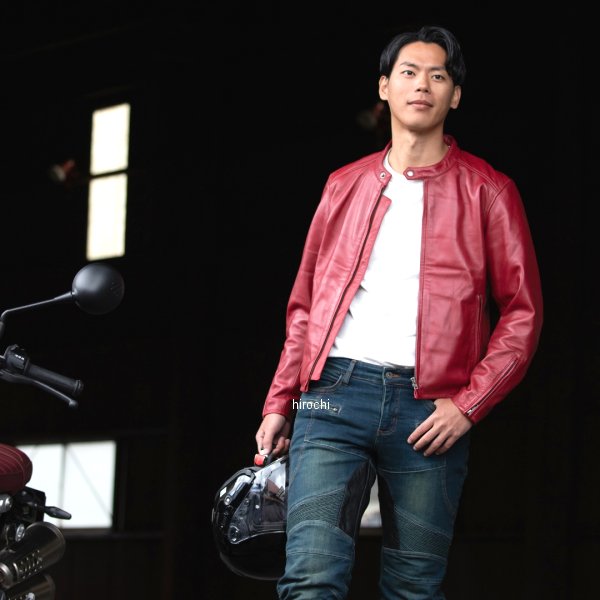 4524486108082 デグナー DEGNER 22SJ-3 レザージャケット レッド XLサイズ