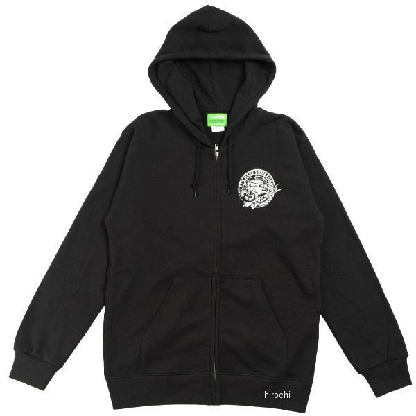 4524486108648 デグナー DEGNER HS24H-1 ジップパーカー ブラック Mサイズ