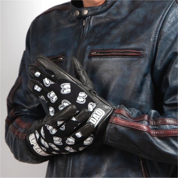 4524486109423 デグナー DEGNER SPG-7 SP忠男 テキスタイル レザーグローブ ブラック Mサイズ