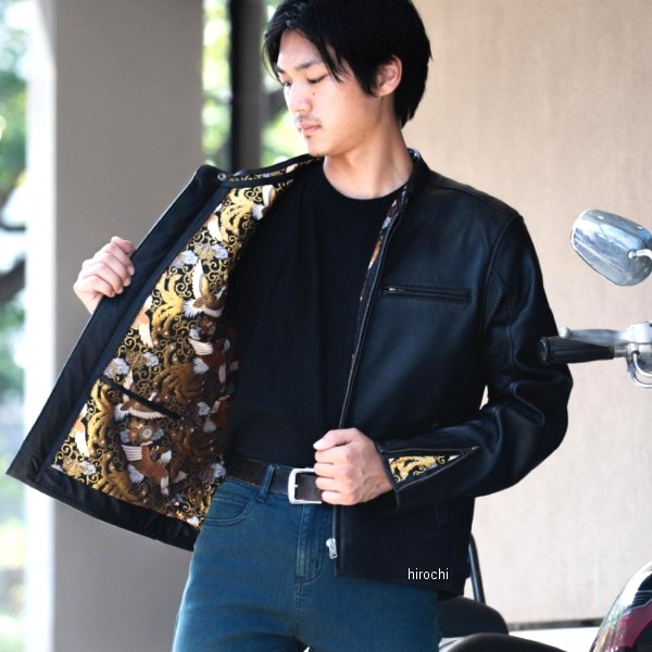 4524486109485 デグナー DEGNER 21SJ-14K レザージャケット 鳳凰 ブラック Mサイズ