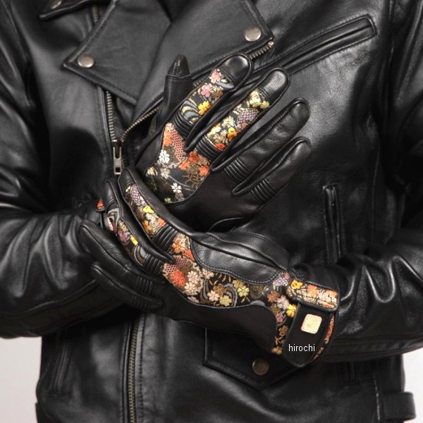 4524486109881 デグナー DEGNER TG-101K レザーグローブ 流水雪輪 ブラック Lサイズ