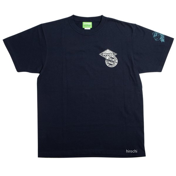 25TS-1 デグナー DEGNER 春夏モデル コットンTシャツ ネイビー XLサイズ