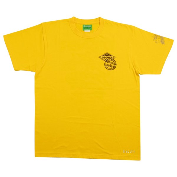 25TS-1 デグナー DEGNER 春夏モデル コットンTシャツ 黄 2XLサイズ