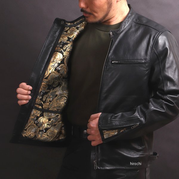 4524486111501 デグナー DEGNER 21SJ-14K レザージャケット 輝龍 ブラック XLサイズ