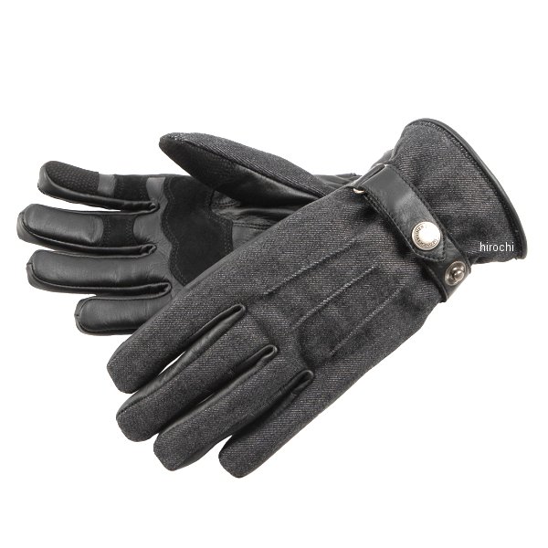 4524486112768 FRTG-106 デグナー DEGNER 2025年秋冬モデル レザーAAAデニムグローブ ブラック/ブラック Mサイズ