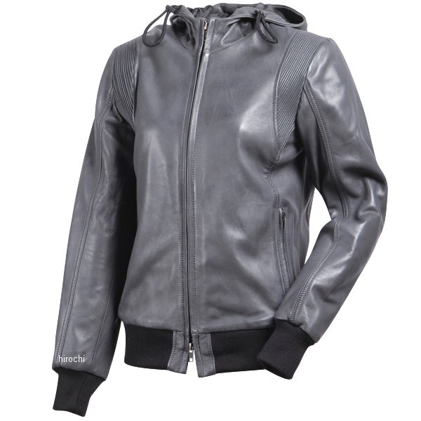 FR25WJ-5 デグナー DEGNER 2025年秋冬モデル フード付きレザージャケット グレー Lサイズ