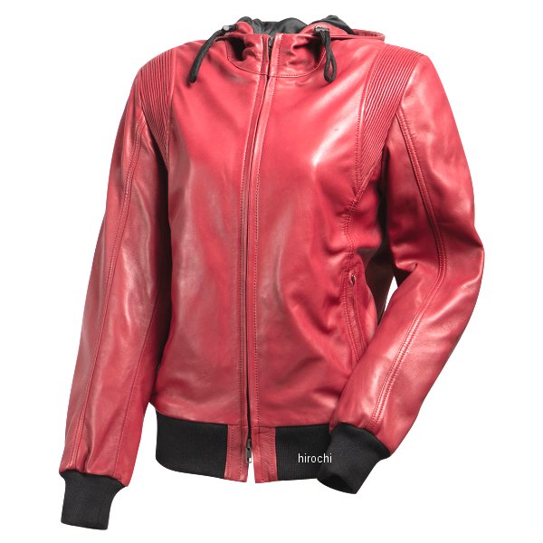 FR25WJ-5 デグナー DEGNER 2025年秋冬モデル フード付きレザージャケット レッド Mサイズ