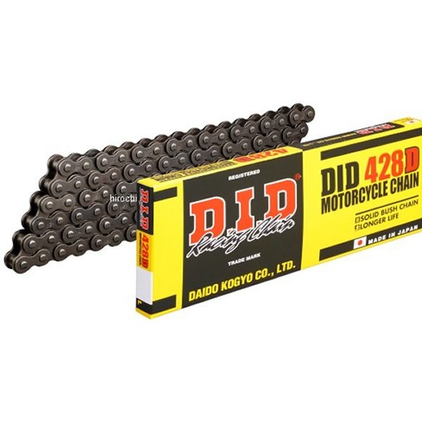 4525516347303 DID 大同工業 チェーン 428D スタンダード シリーズ スチール 130L クリップ