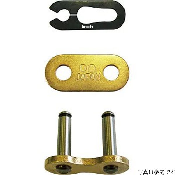 4525516358958 DID 大同工業 チェーン 520ERVTシリーズ クリップジョイント ゴールド