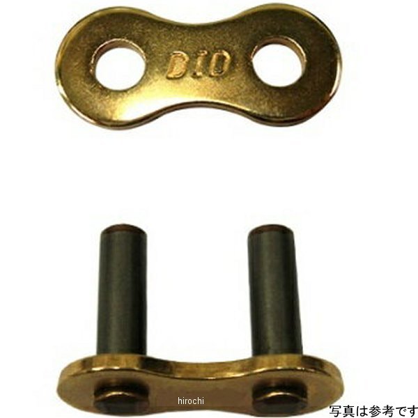 4525516358972 DID 大同工業 チェーン 520ERVTシリーズ カシメジョイント ゴールド