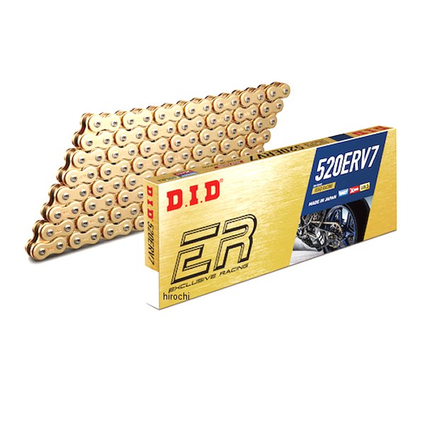 4525516361408 DID 大同工業 チェーン 520ERV7-150L ZJ カシメ ゴールド