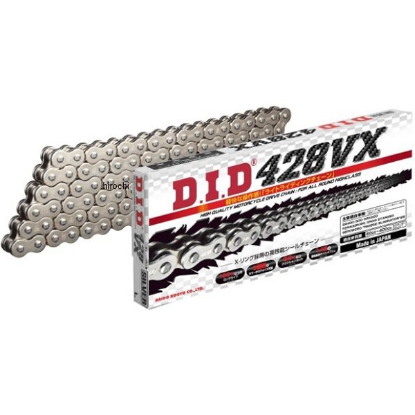 4525516379717 DID 大同工業 チェーン 428VX VXシリーズ Xリング シルバー 120L カシメ