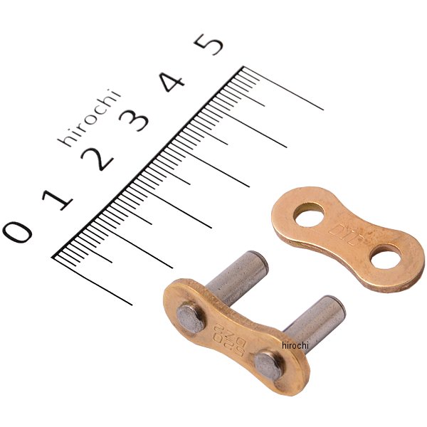 4525516380973 DID 大同工業 チェーン 520DZ2 ノンシール シリーズ カシメジョイント ゴールド/黒