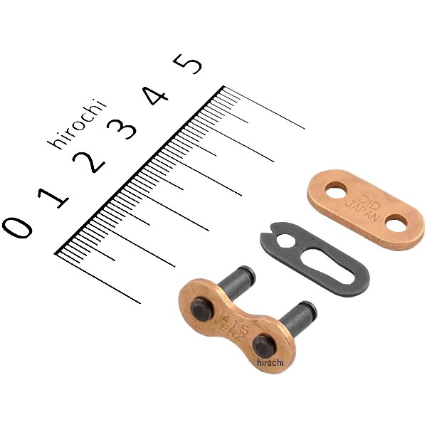 4525516453943 DID 大同工業 チェーン 415ERZ レース用 ERシリーズ クリップジョイント ゴールド