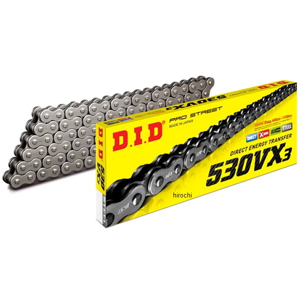 4525516465281 DID 大同工業 チェーン 530VX3 VXシリーズ Xリング スチール 126L FB 軽圧入クリップ