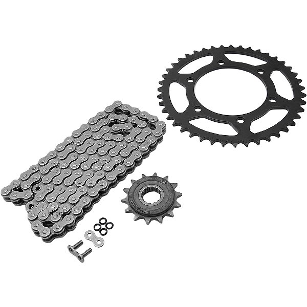 DK-04 DID 大同工業 チェーン、フロント/リアスプロケット 3点交換キット 08年-12年 ニンジャ250R スチール
