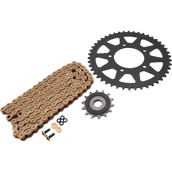 DS-01G DID 大同工業 チェーン、フロント/リアスプロケット 3点交換キット 12年-15年 GSR250 ゴールド