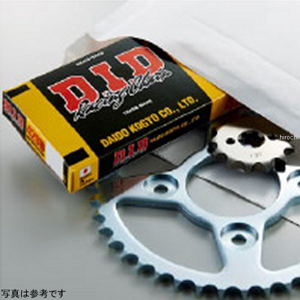 4525516912006 DID 大同工業 チェーン D50CP-1 チェーン&スプロケット前後セット スーパーカブ50プロ 420用 スチール