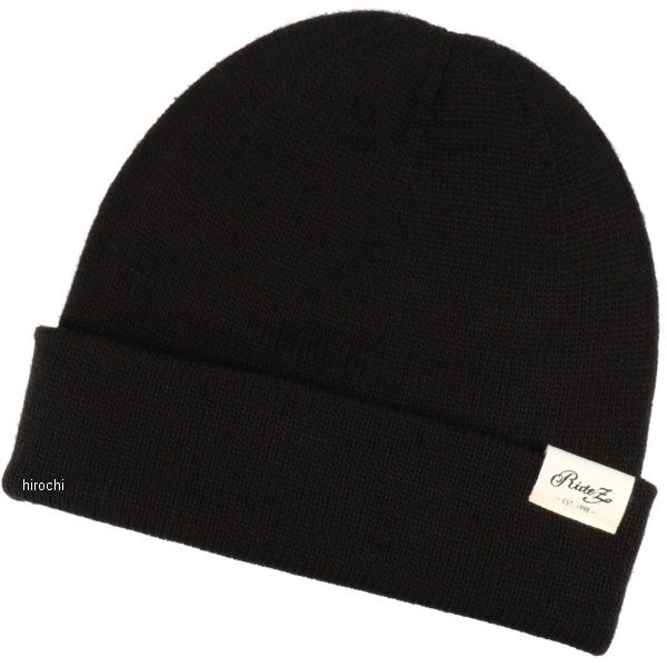 RWC02 ライズ RIDEZ ワッチキャップ WHOLEGARMENT 黒 フリーサイズ