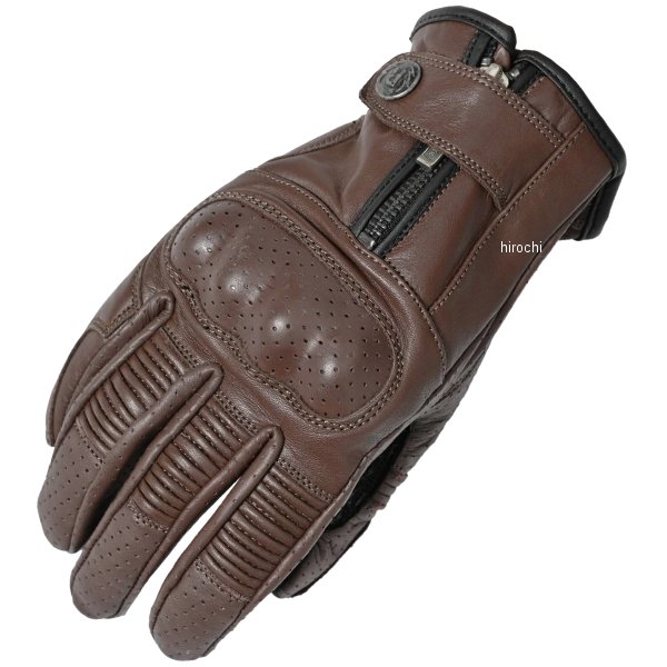 RLG2201 ライズ RIDEZ MOTO GLOVES DEFOE レザーグローブ ブラウン Lサイズ