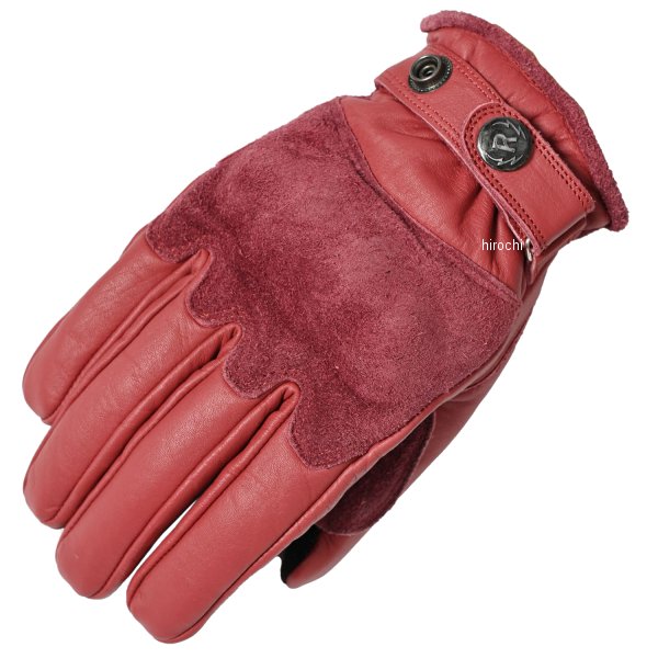 RLG2202 ライズ RIDEZ MOTO GLOVES REBEL レザーグローブ 赤 Lサイズ