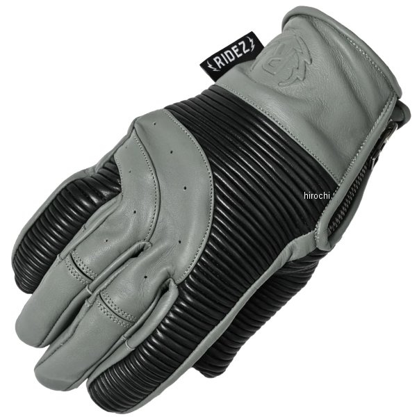 RLG2203 ライズ RIDEZ MOTO GLOVES VOLTAGE レザーグローブ グレー/黒 XLサイズ