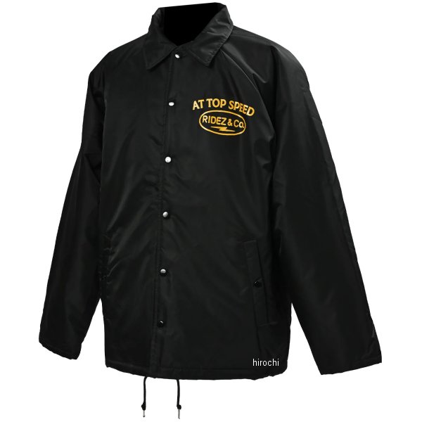 RCJ08 ライズ RIDEZ TOP SPEED 裏ボア コーチジャケット 黒 Lサイズ