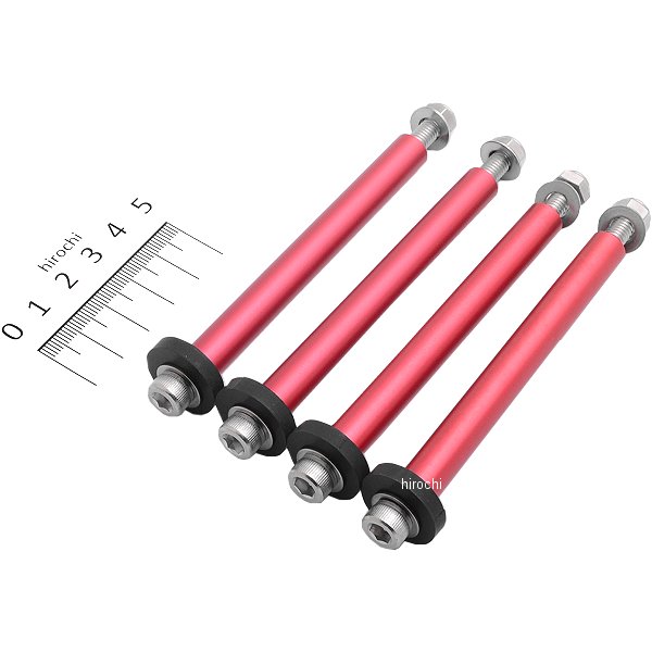 1051352 アクティブ ACTIVE サイドカラー&ボルトセット ストレートコア用 13段 赤 4セット入り