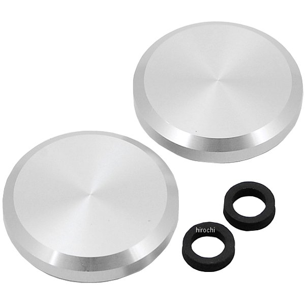 10370140 アクティブ ACTIVE アルミフロントフォークキャップ 90年-03年 GPZ900R シルバー