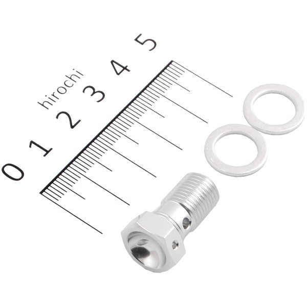 20990114 アクティブ ACTIVE バンジョーボルト シングル P1.00 brembo対応 シルバー