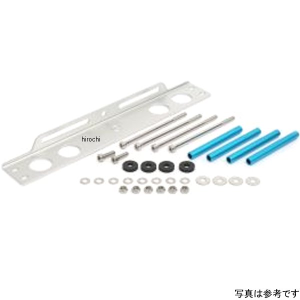 14051025 アクティブ ACTIVE ラウンドオイルクーラーステーセット 補修用パーツ 9インチ10段 全年式 CBX400F シルバー