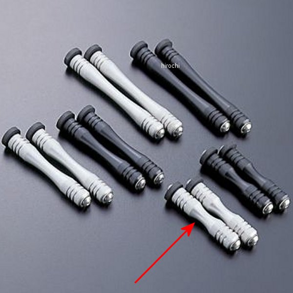 14020003 アクティブ ACTIVE サイドカラー&ボルトセット ラウンドコア用 10段 シルバー