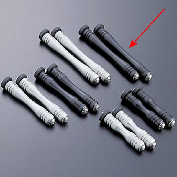 14020005B アクティブ ACTIVE サイドカラー&ボルトセット ラウンドコア用 16段 黒